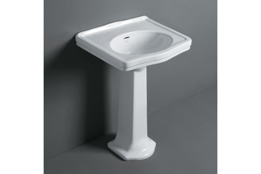 Claremont 58 x 45 Basin & Pedestal Without Taphole