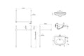 Claremont 68 x 51 Nuovo Basin Stand