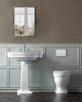 Claremont Floor Mounted Pan With Soft Close Seat