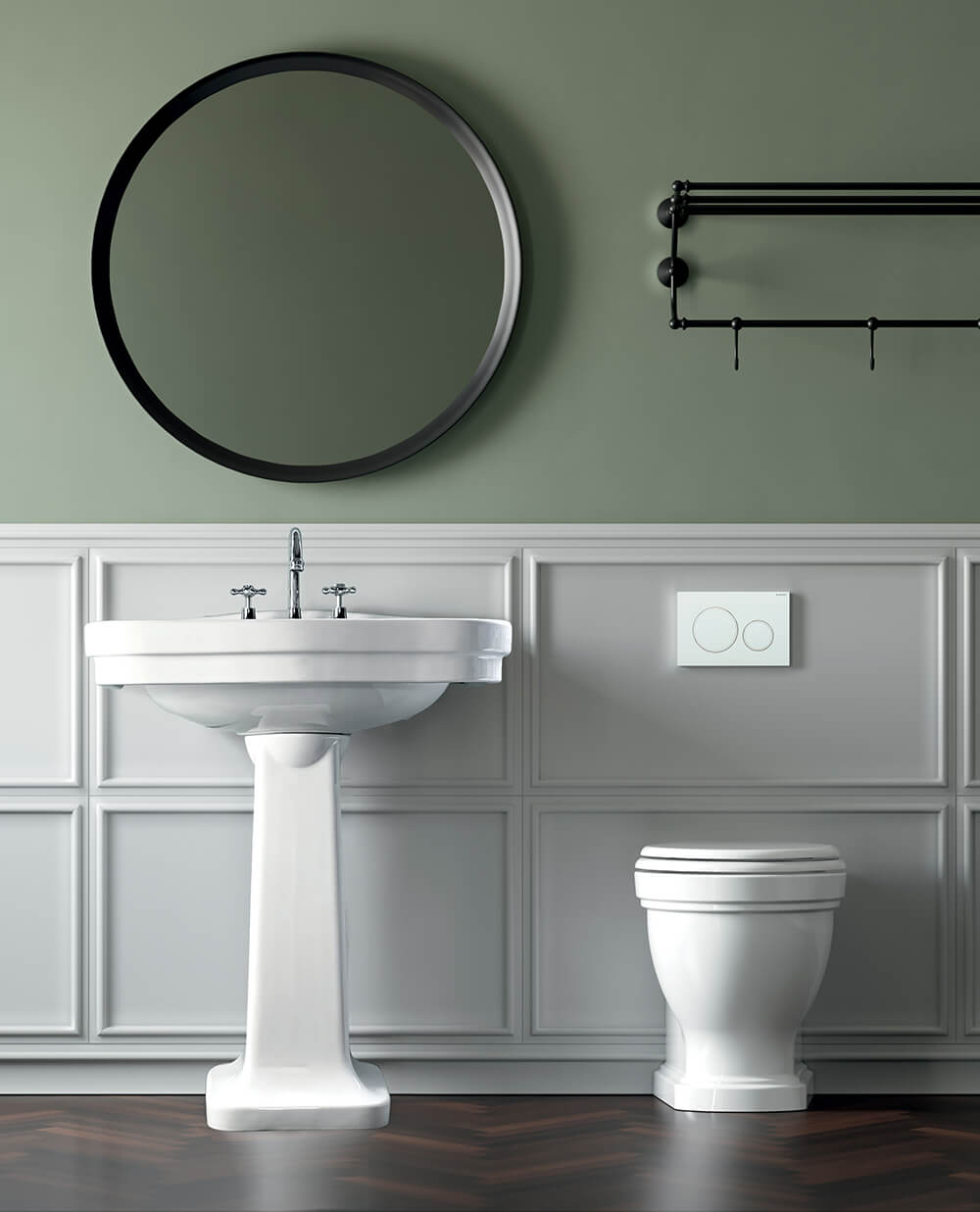 Claremont Floor Mounted Pan With Soft Close Seat