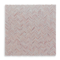 Clovelly Rosado Limestone Herringbone Mini Mosaic Tile — Pink, Limestone, Stone