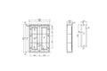 Coventry 60 x 81 Mirror Shaving Cabinet
