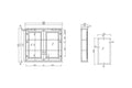 Coventry 90 x 81 Mirror Shaving Cabinet