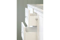 Coventry 150 x 56 Double Bowl Satin White Vanity with Real Marble Top & Ceramic Undercounter Basins