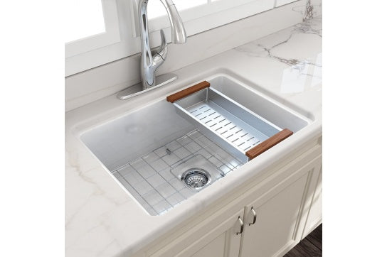 Sink Colander 43 x 19 - Stainless Steel — Chrome & Stainless, Sink Accessories