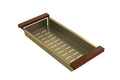 Sink Colander 43 x 19 - Brushed Brass — Gold & Brass, Sink Accessories