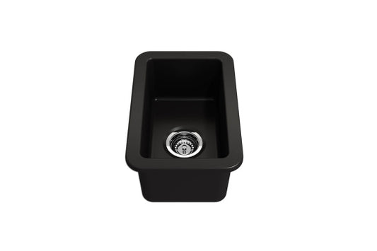 Cuisine 30 x 46 Inset / Undermount Fine Fireclay Matte Black Sink