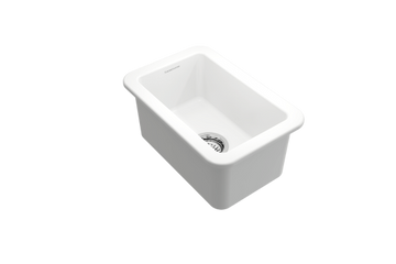 Cuisine 30 x 46 Inset / Undermount Fine Fireclay Matte White Sink — Fireclay & Ceramic, Kitchen Sinks