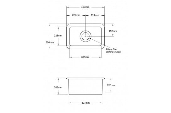 Cuisine 30 x 46 Inset / Undermount Fine Fireclay Matte White Sink — Fireclay & Ceramic, Kitchen Sinks
