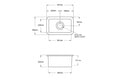 Cuisine 30 x 46 Inset / Undermount Fine Fireclay Matte White Sink