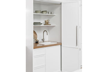Cuisine 30 x 46 Inset / Undermount Fine Fireclay Gloss White Sink — Fireclay & Ceramic, Kitchen Sinks