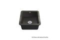 Cuisine 46 x 46 Inset / Undermount Fine Fireclay Matte Black Sink