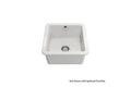 Cuisine 46 x 46 Inset / Undermount Fine Fireclay Gloss White Sink