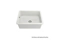 Cuisine 60 x 46 Inset / Undermount Fine Fireclay Matte White Sink