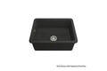 Cuisine 60 x 46 Inset / Undermount Fine Fireclay Matte Black Sink
