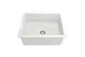 Cuisine 60 x 46 Inset / Undermount Fine Fireclay Gloss White Sink