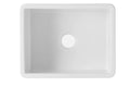 Cuisine 60 x 46 Inset / Undermount Fine Fireclay Matte White Sink