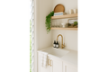 Cuisine 60 x 46 Inset / Undermount Fine Fireclay Gloss White Sink