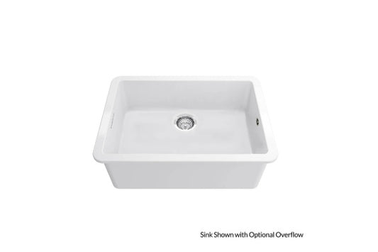 Cuisine 68 x 48 Inset / Undermount Fine Fireclay Matte White Sink