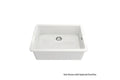 Cuisine 68 x 48 Inset / Undermount Fine Fireclay Gloss White Sink