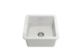 Cuisine 46 x 46 Inset / Undermount Fine Fireclay Gloss White Sink