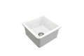 Cuisine 46 x 46 Inset / Undermount Fine Fireclay Matte White Sink