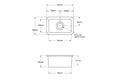 Cuisine 30 x 46 Inset / Undermount Fine Fireclay Gloss White Sink