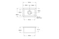 Cuisine 30 x 46 Inset / Undermount Fine Fireclay Matte Black Sink