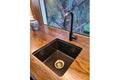 Cuisine 46 x 46 Inset / Undermount Fine Fireclay Matte Black Sink