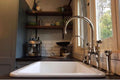 Cuisine 68 x 48 Inset / Undermount Fine Fireclay Gloss White Sink