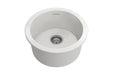 Cuisine Round 47 Inset / Undermount Fine Fireclay Gloss White Sink