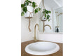 Cuisine Round 47 Inset / Undermount Fine Fireclay Gloss White Sink
