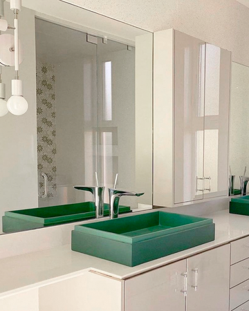 Stepp Rectangle Basin (Teal)
