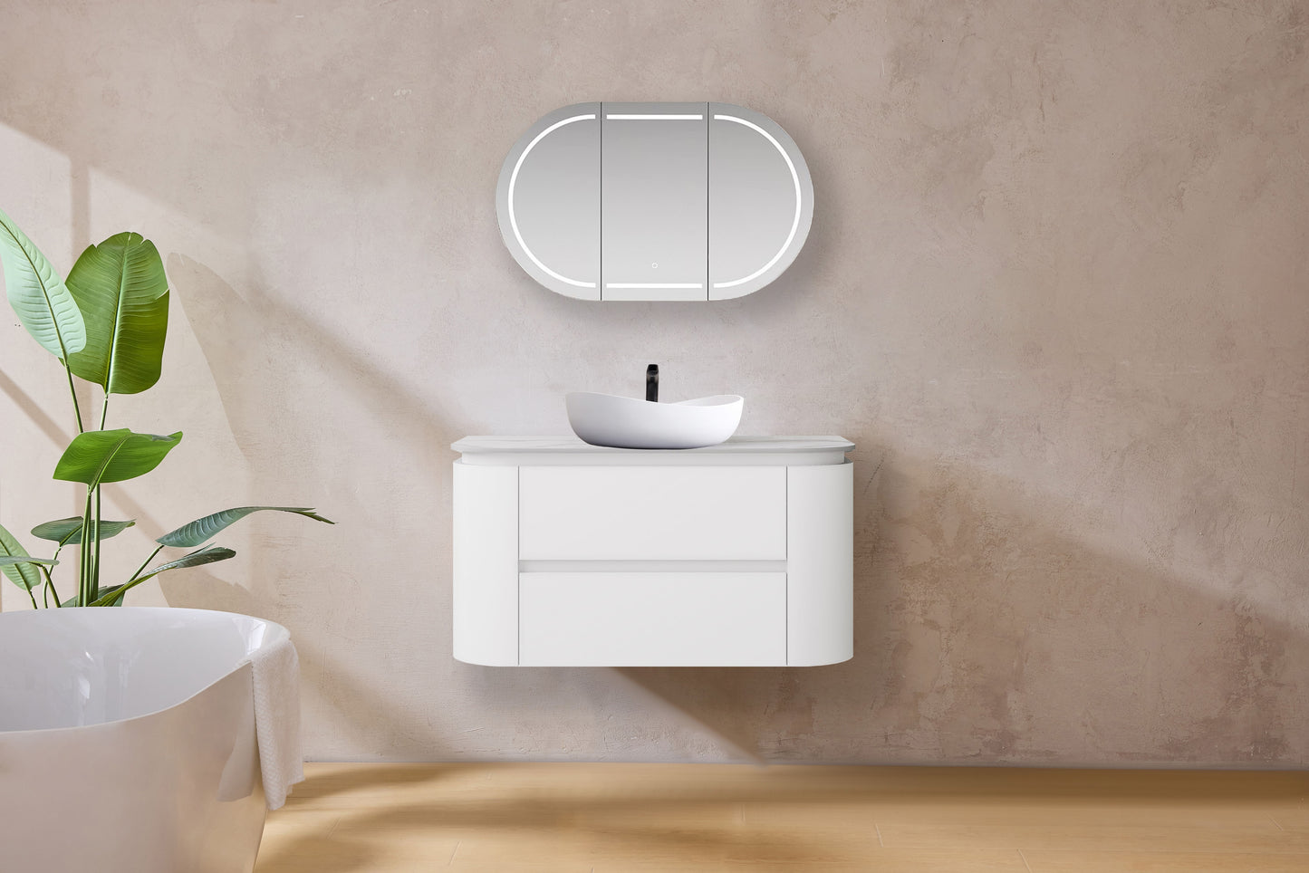 Devito Modern Wall Hung Vanity PVC Cabinet LK-MD750W-MW