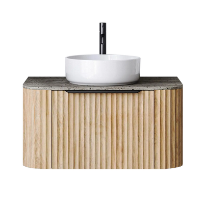 Agena Fluted Wood Grain WH Vanities Prime Oak LK-MA600W-PO