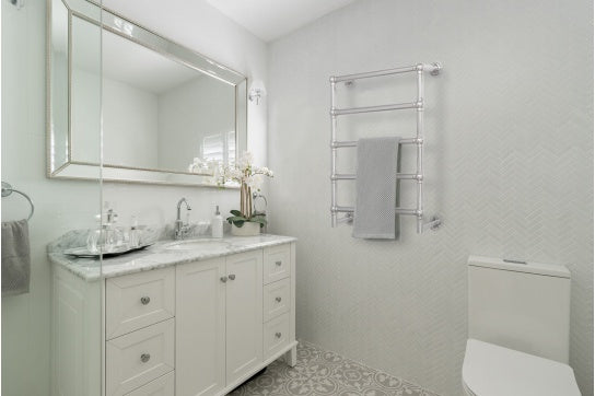 Mayer Liquid-Filled Heated Towel Rail - Chrome