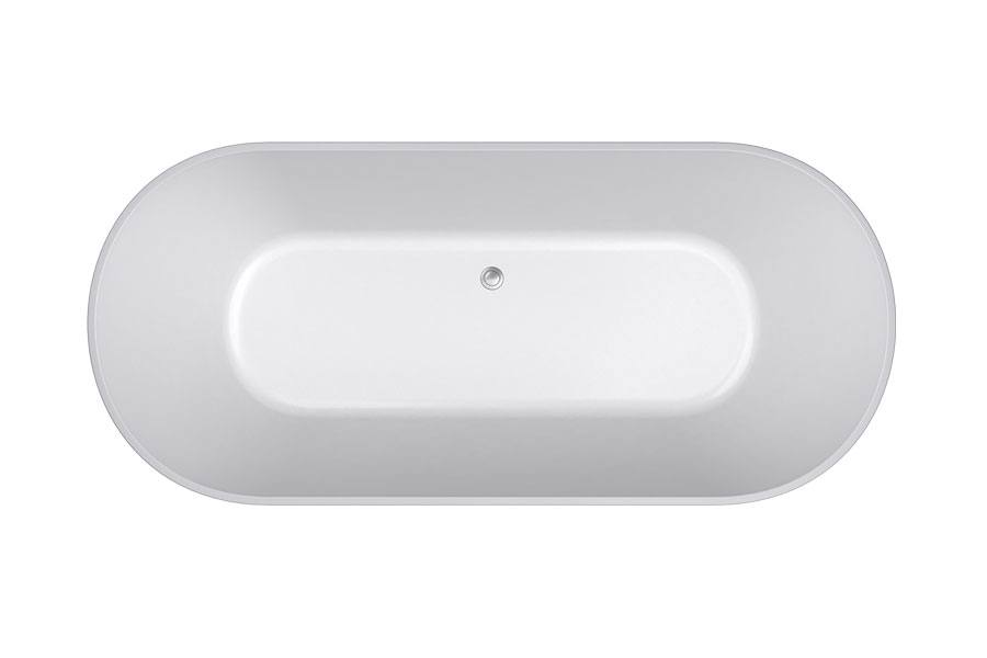 Elinea 1500/1790 Freestanding Bath (White) — Acrylic Baths, Oval Baths
