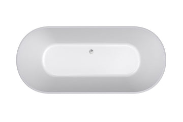 Elinea 1500/1790 Freestanding Bath (White) — Acrylic Baths, Oval Baths