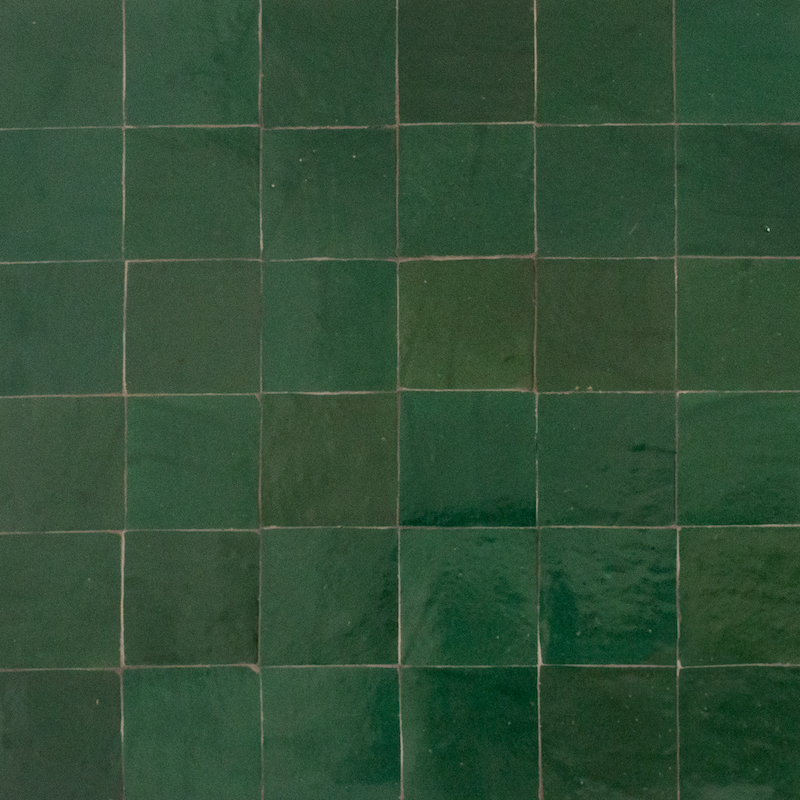 Medina Emerald Green Moroccan Zellige Square Tile