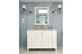 Coventry 120 x 55 Single Bowl Satin White Vanity with Real Marble Top & Ceramic Undercounter Basin