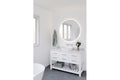 Fino 55 x 38 Gloss White Above Counter Fireclay Basin