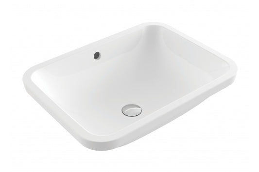 Fino Large 55 x 41 Under Counter Fireclay Basin - Gloss White