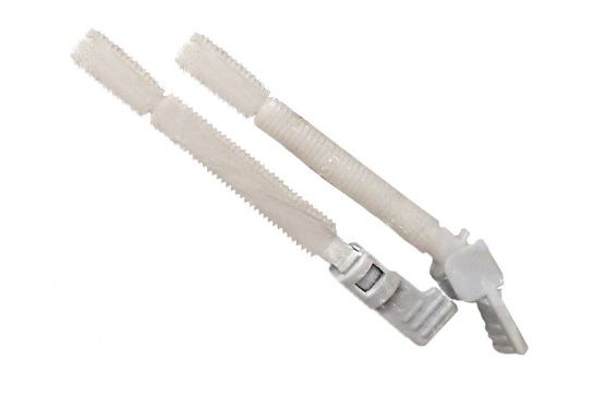 Set of Two Rods with Hinged Ends to Secure R&T Flush Plate — Toilet Buttons & Accessories