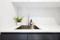 LAVELLO KITCHEN SINK - SINGLE BOWL 450 X 450 - PVD PVD BRUSHED NICKEL