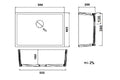 Galdor 60 x 41 Fine Fireclay Farmhouse Butler Sink