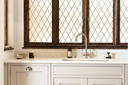 Gosford Double Sink Mixer - Brushed Nickel