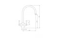 Gosford Double Sink Mixer - Chrome