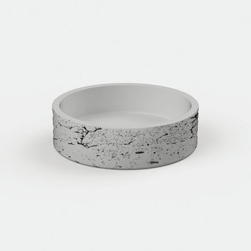 Nood Co Cylinder - Funl Basin (Ivory) — Concrete, Above Counter
