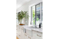Chester 80 x 50 Double Flat Front Fine Fireclay Farmhouse Butler Sink