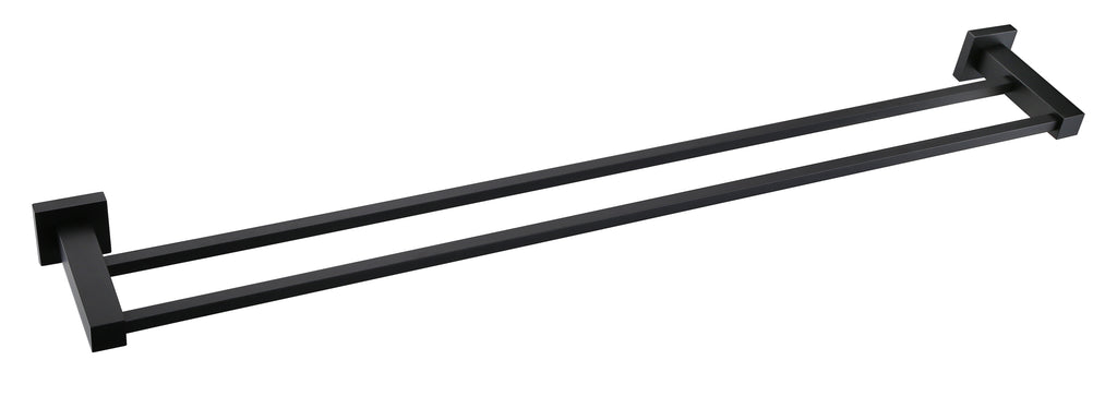 SQUARE DOUBLE TOWEL RAIL 600MM